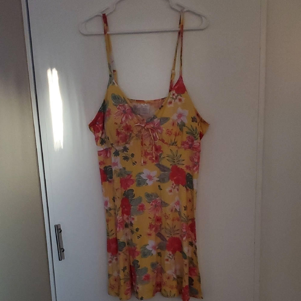 No Boundaries Yellow Floral Dress